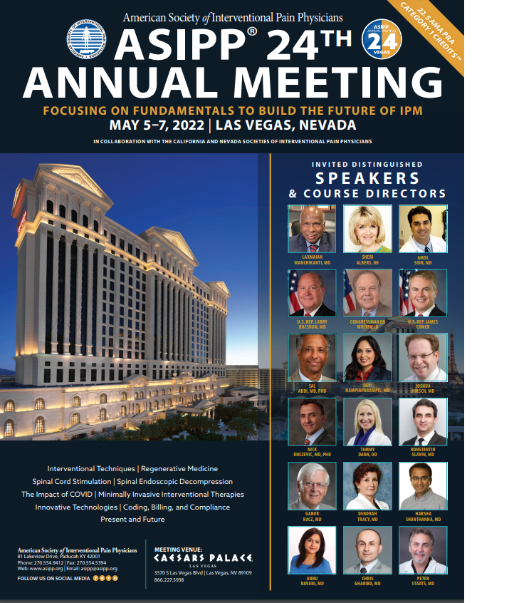 ASIPP 2022 ANNUAL MEETING IN CAESARS PALACE IN LAS VEGAS MAY 5 TO 7 2022
